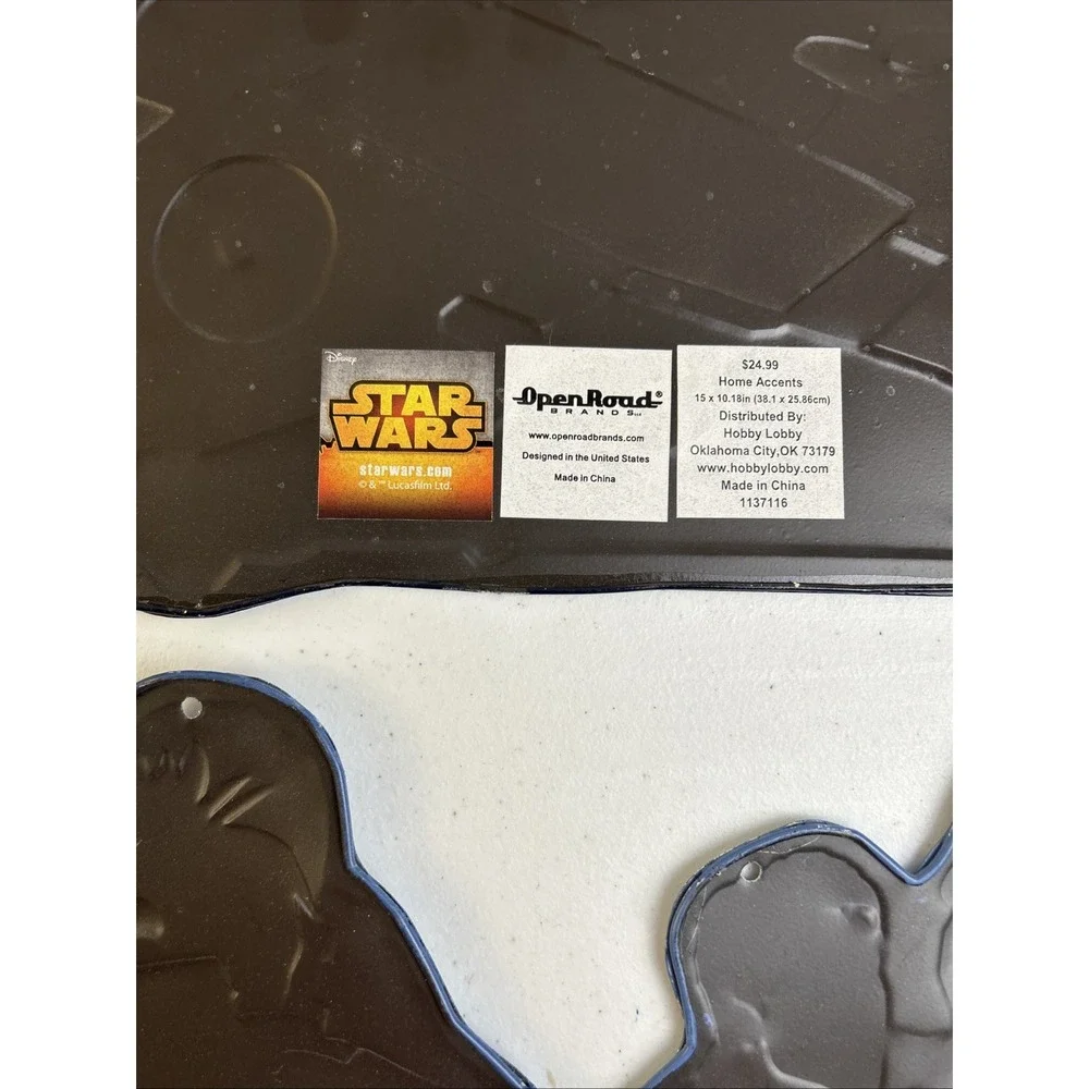 3 Metal Wall Plaques‎ Home Accents Wall Décor Star Wars